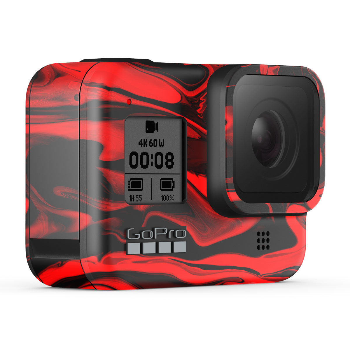 Red Lava Flow GoPro Hero 8 Camera Skins
