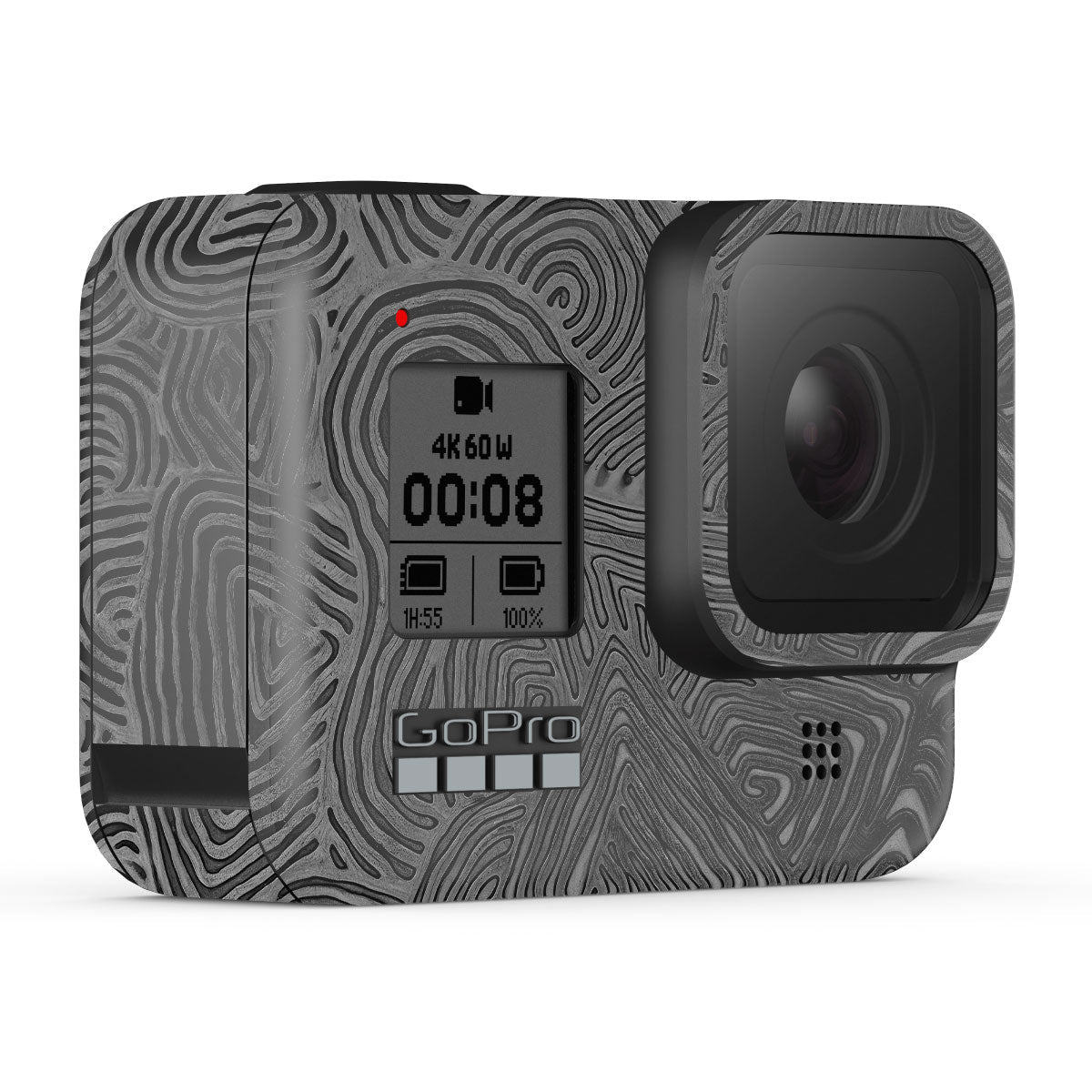 Gopro Line In Monochrome Line Maze GoPro Hero 8 Camera Skins