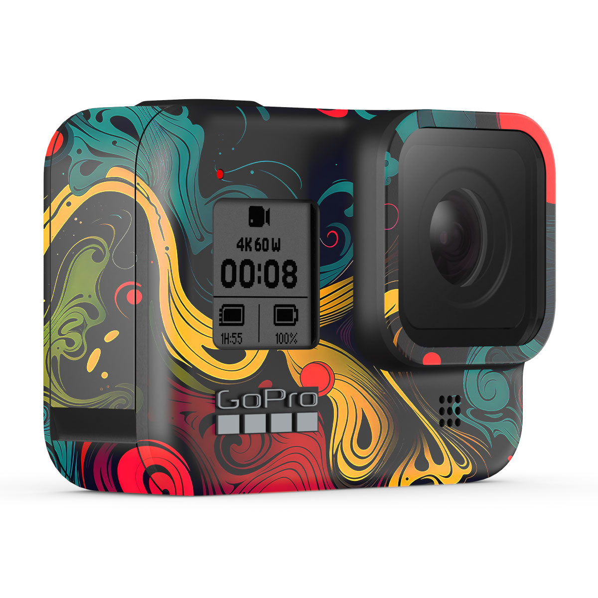 Psychedelic Color Swirl GoPro Hero 8 Camera Skins
