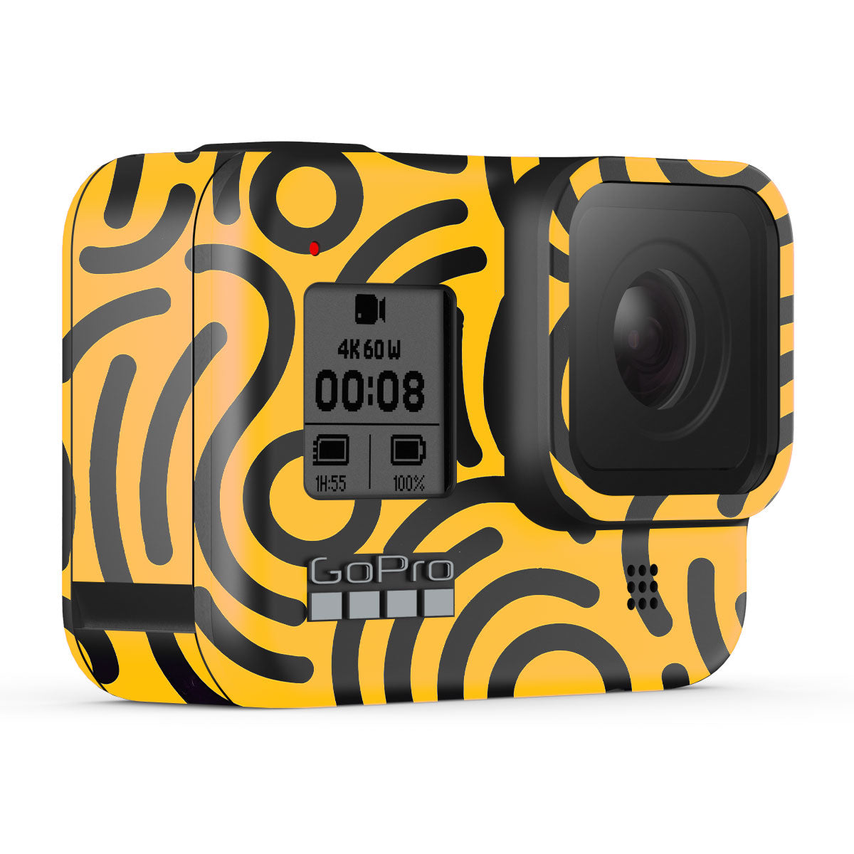 Minimal Yellow Wave GoPro Hero 8 Camera Skins