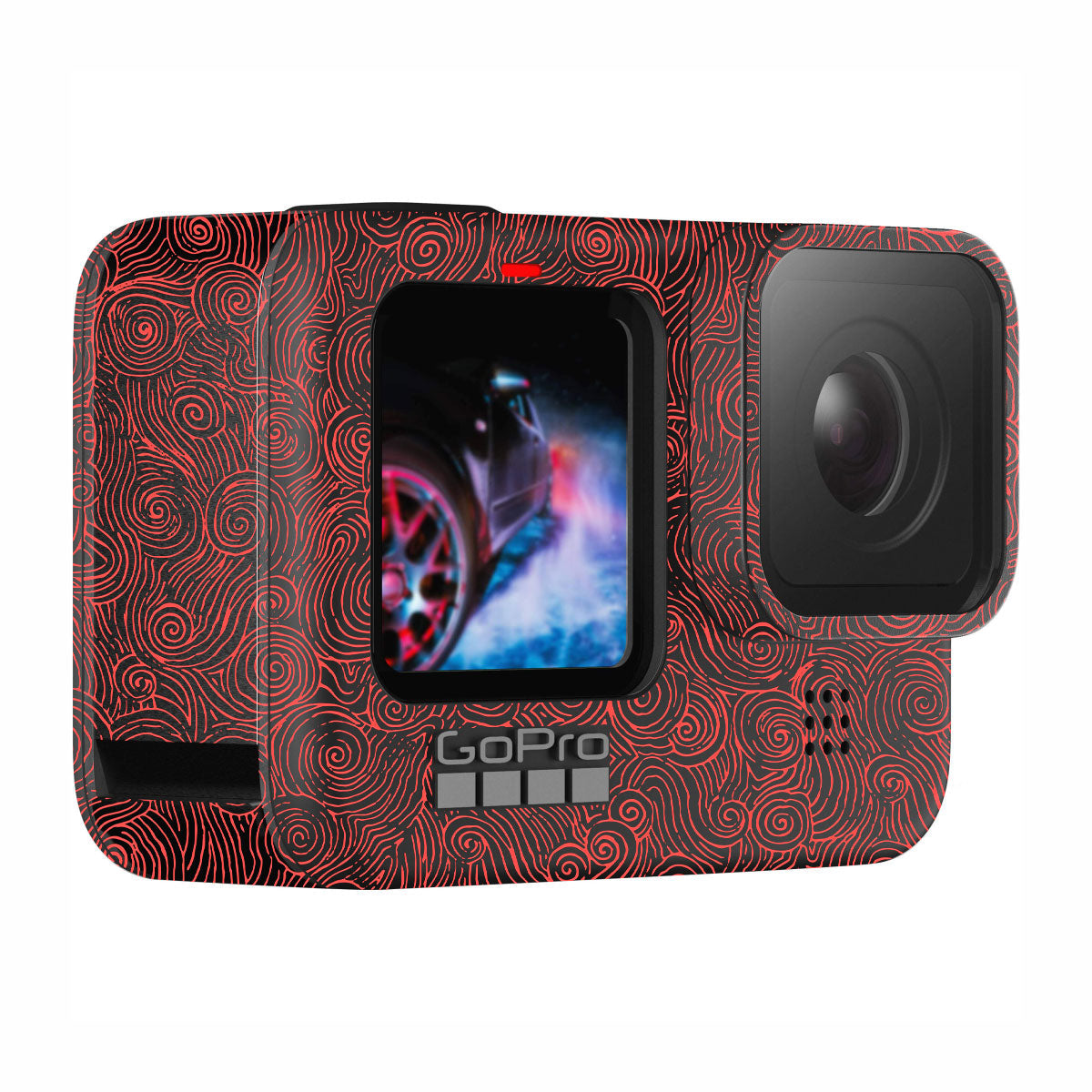 Red Spirals GoPro Hero 11 Camera Skin