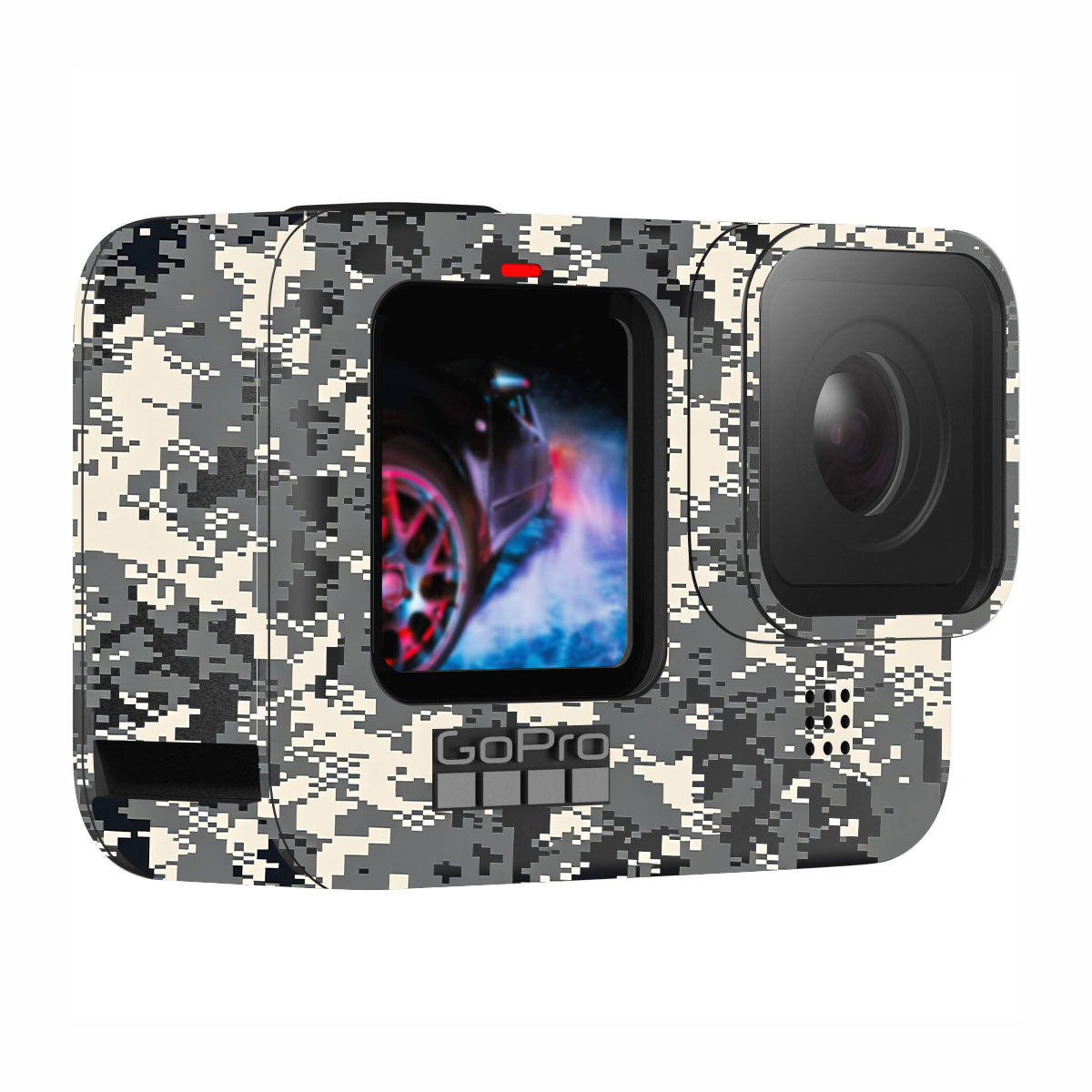 Grey Black Pixel GoPro Hero 13 Camera Skin