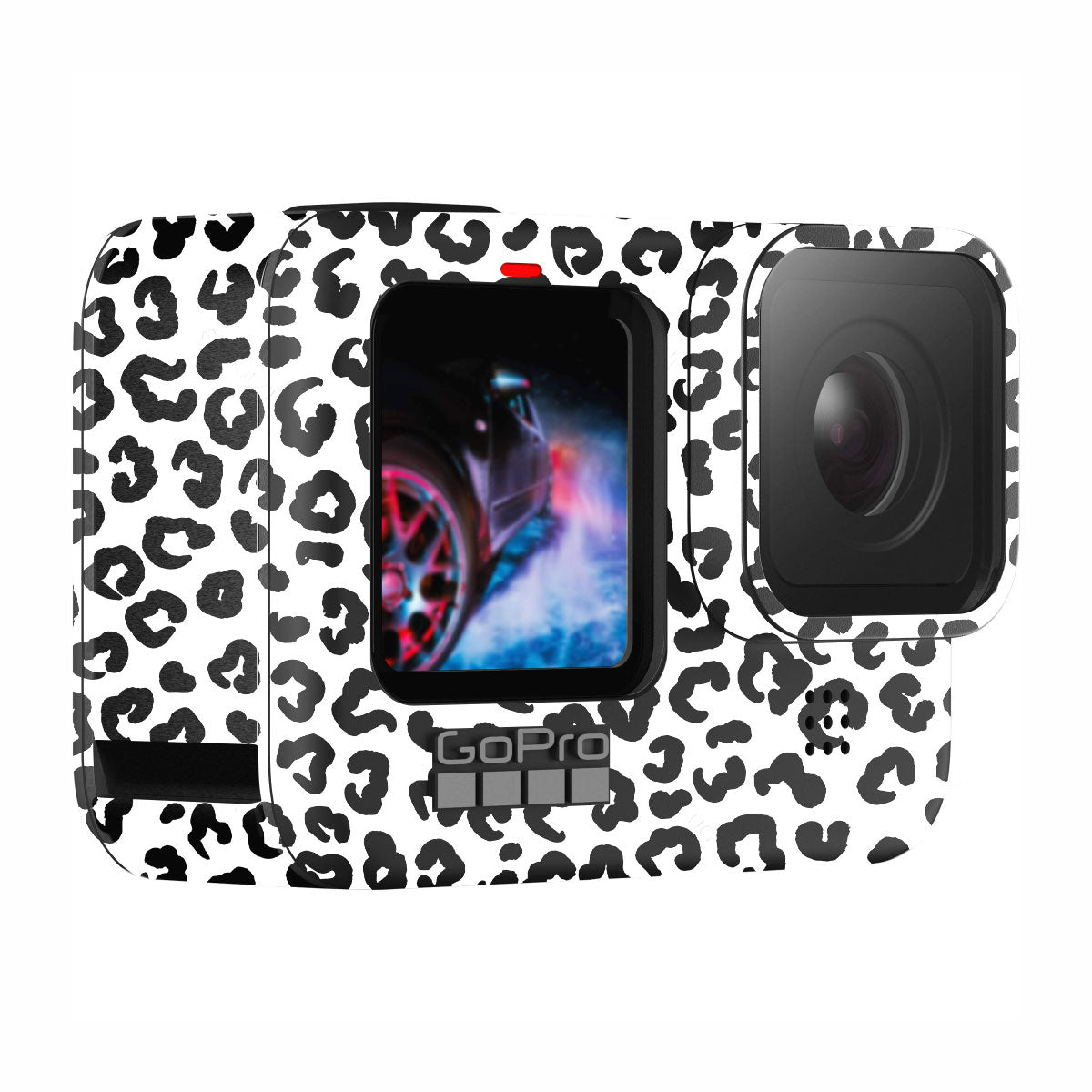 White Leopard GoPro Hero 10 Camera Skin