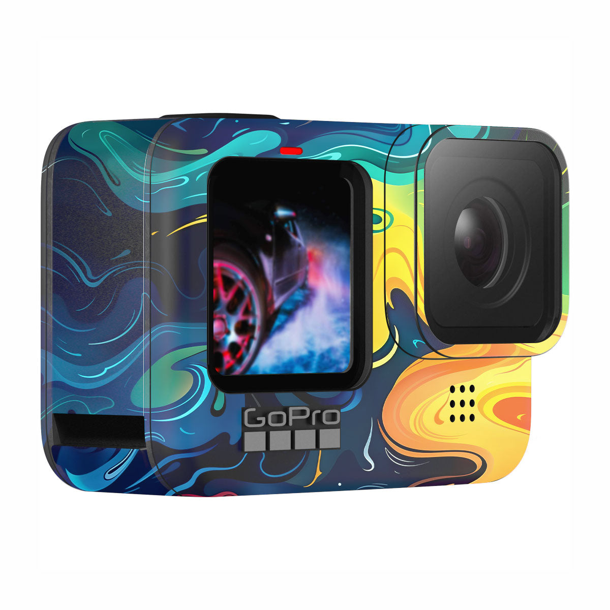 Rainbow Liquid Fusion GoPro Hero 11 Camera Skin