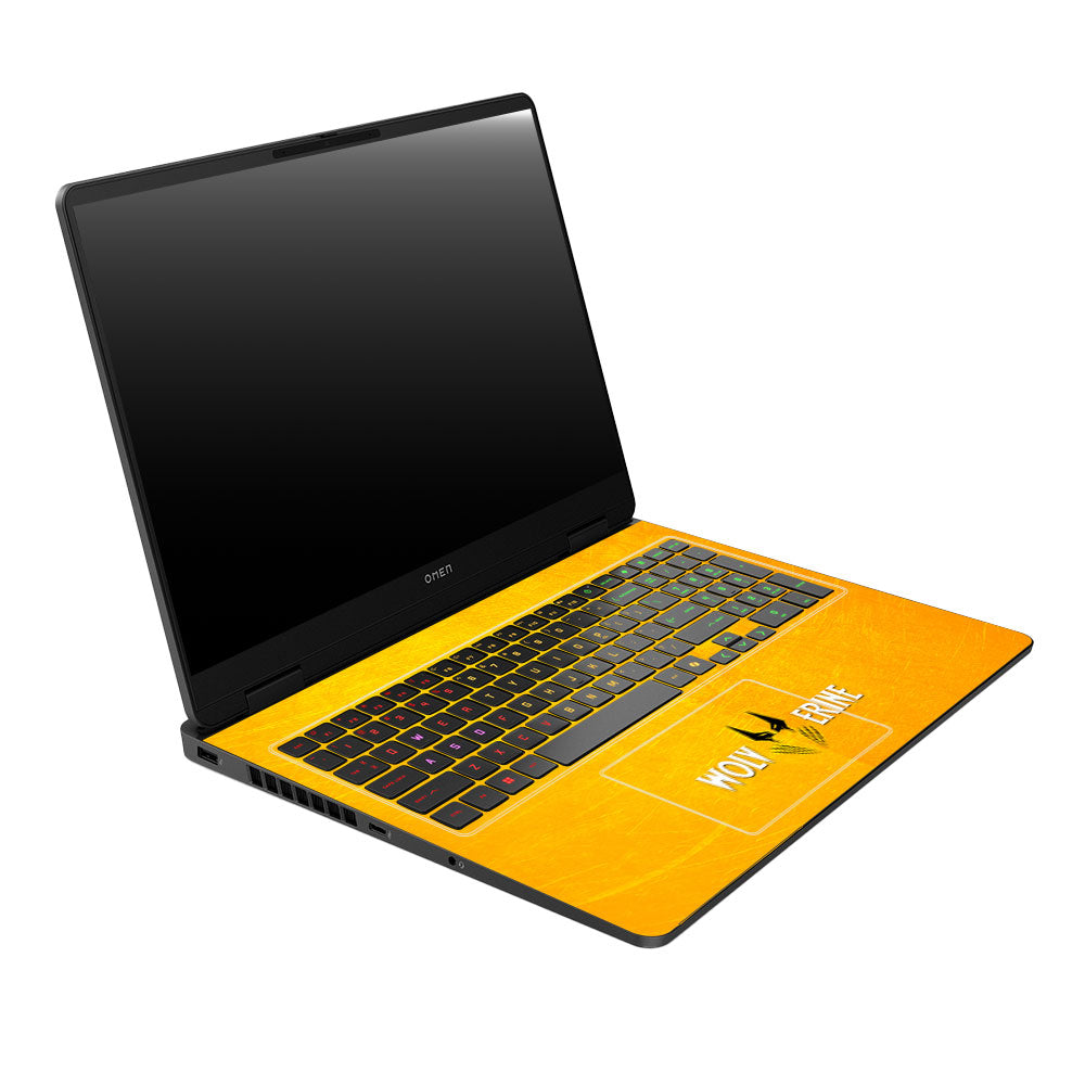 Wolverine with Yellow Background HP Omen Gaming 16 2025, 2026 Laptop Skin