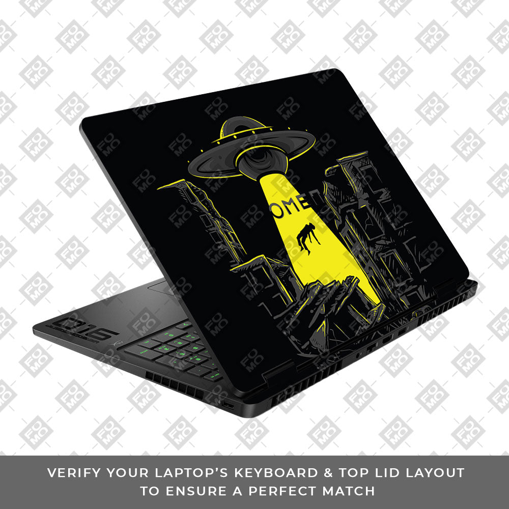 Alien Abduction HP Omen Gaming 16 2025, 2026 Laptop Skin