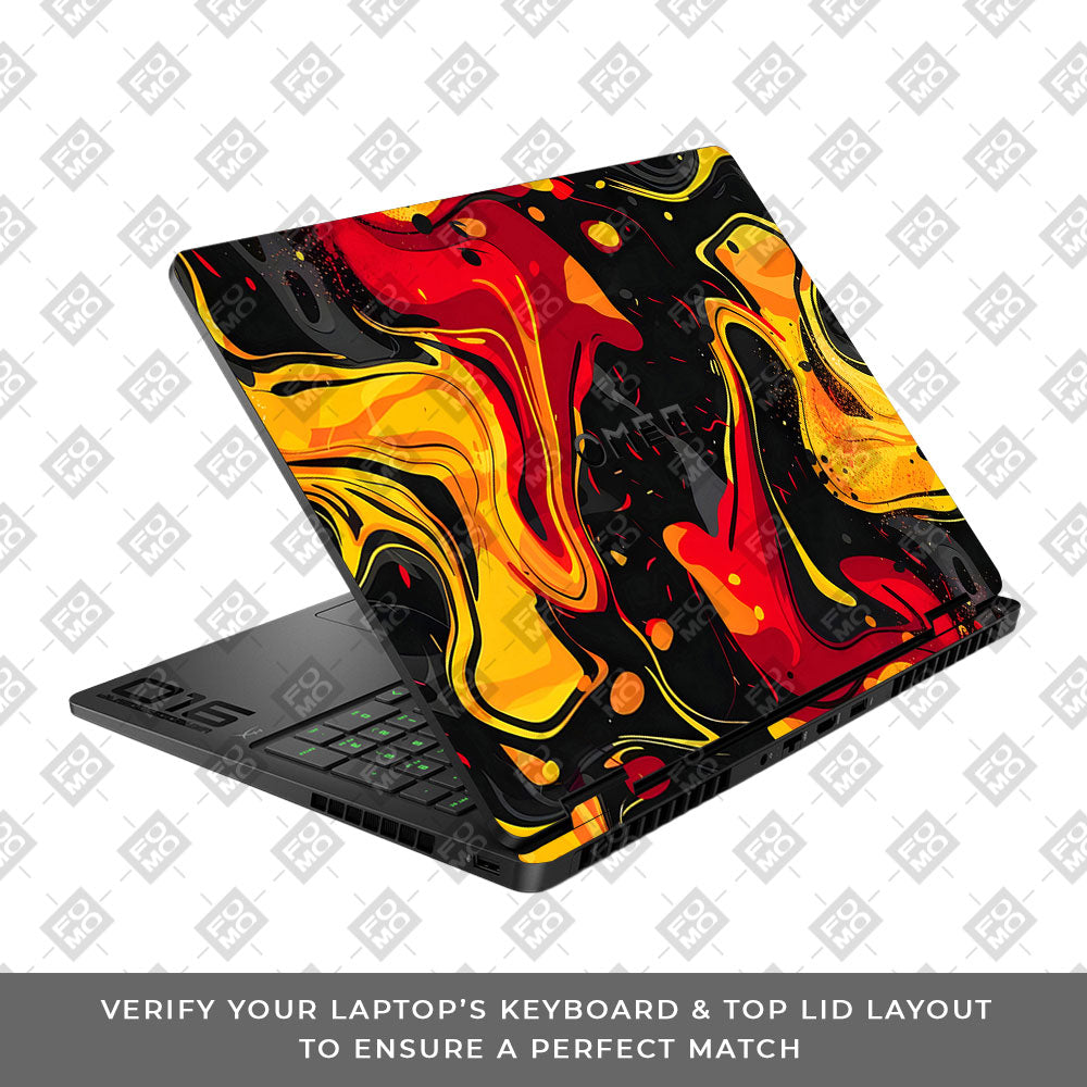 Lava Burst HP Omen Gaming 16 2025, 2026 Laptop Skin