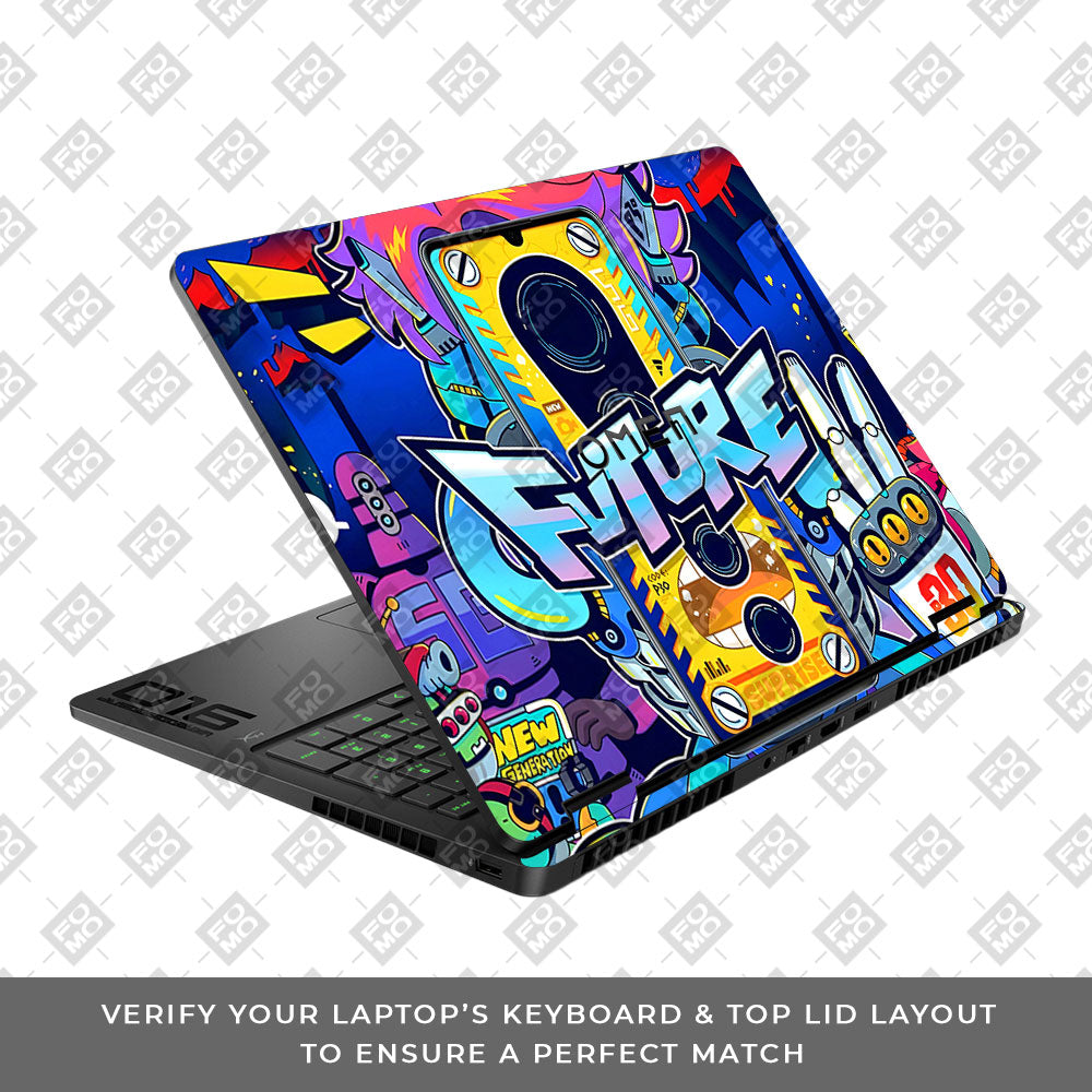 Futuristic Cyberpunk Vision HP Omen Gaming 16 2025, 2026 Laptop Skin