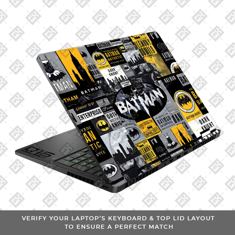 Batman Collage HP Omen Gaming 16 2025, 2026 Laptop Skin