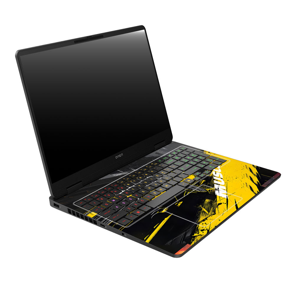Black Muscle HP Omen Gaming 16 2025, 2026 Laptop Skin