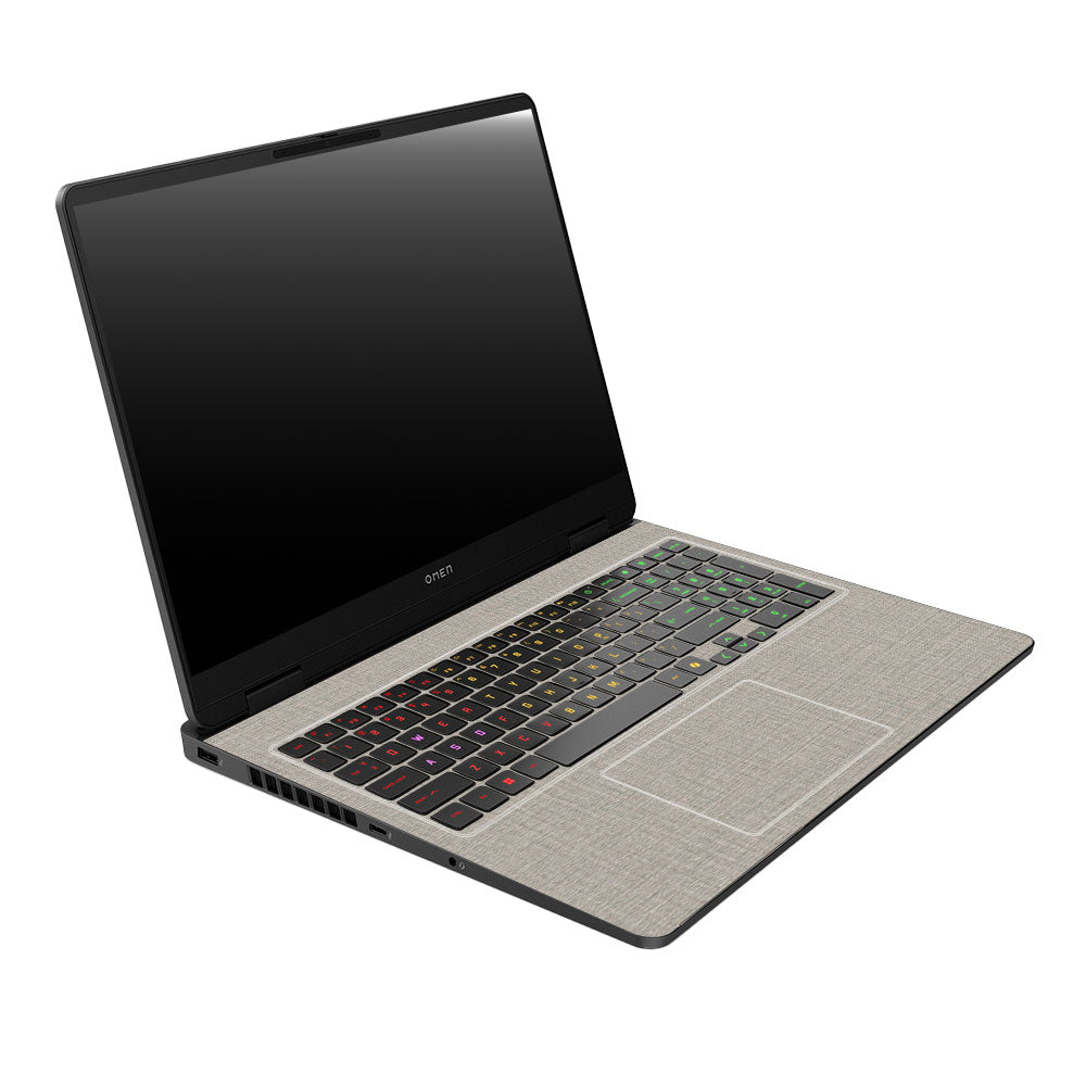 Textured Fabric Grey HP Omen Gaming 16 2025, 2026 Laptop Skin