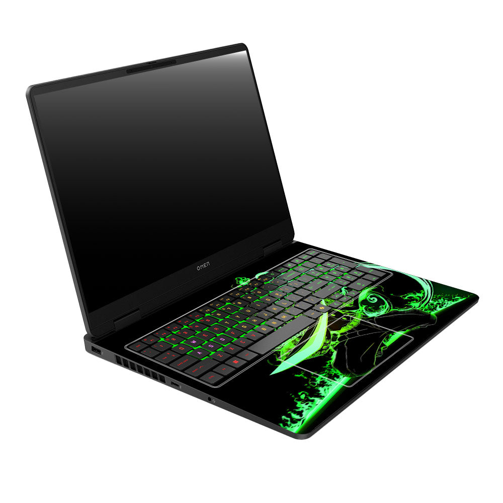 Tanjiro Green Flame Dance HP Omen Gaming 16 2025, 2026 3D Laptop Skin