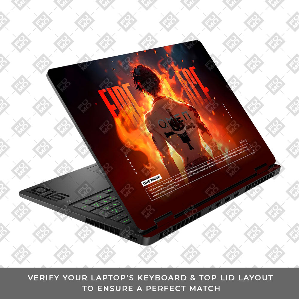 Fire Fist Ace HP Omen Gaming 16 2025, 2026 Laptop Skin