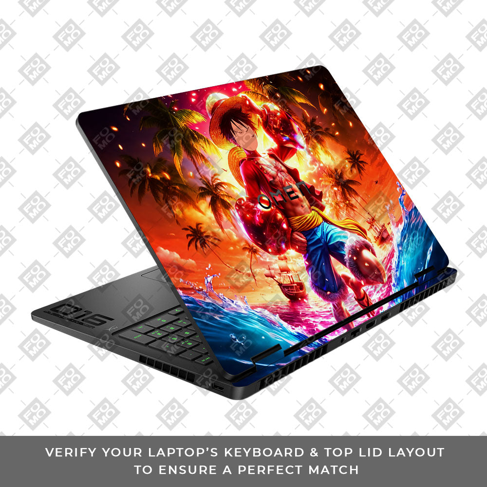 Luffy's Radiant Will HP Omen Gaming 16 2025, 2026 Laptop Skin
