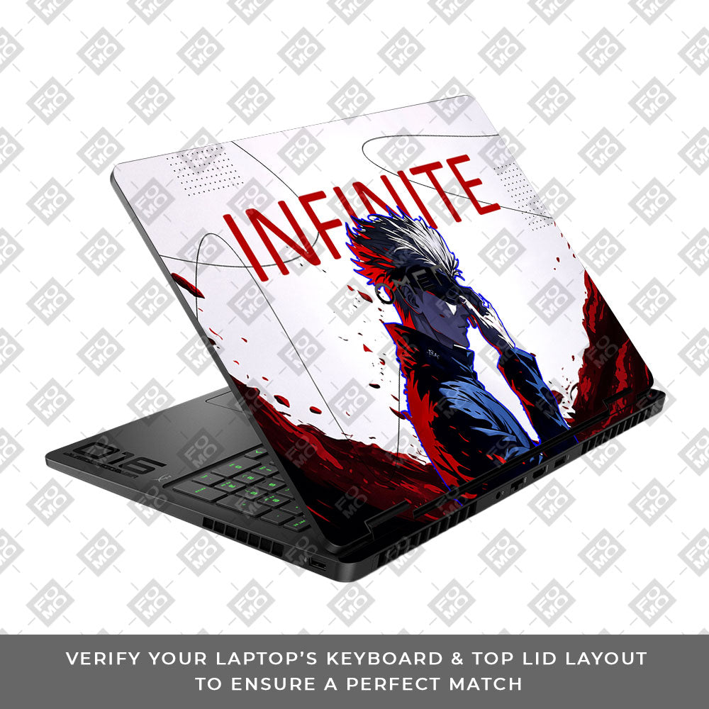 JJK Satoru Gojo HP Omen Gaming 16 2025, 2026 Laptop Skin
