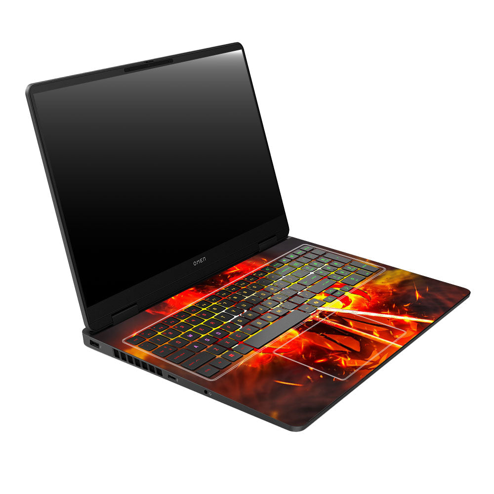 Anime Flame Swordsman HP Omen Gaming 16 2025, 2026 Laptop Skin