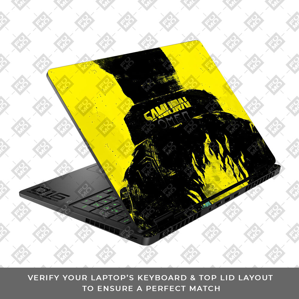 Backlit SAMURAI Jacket HP Omen Gaming 16 2025, 2026 Laptop Skin