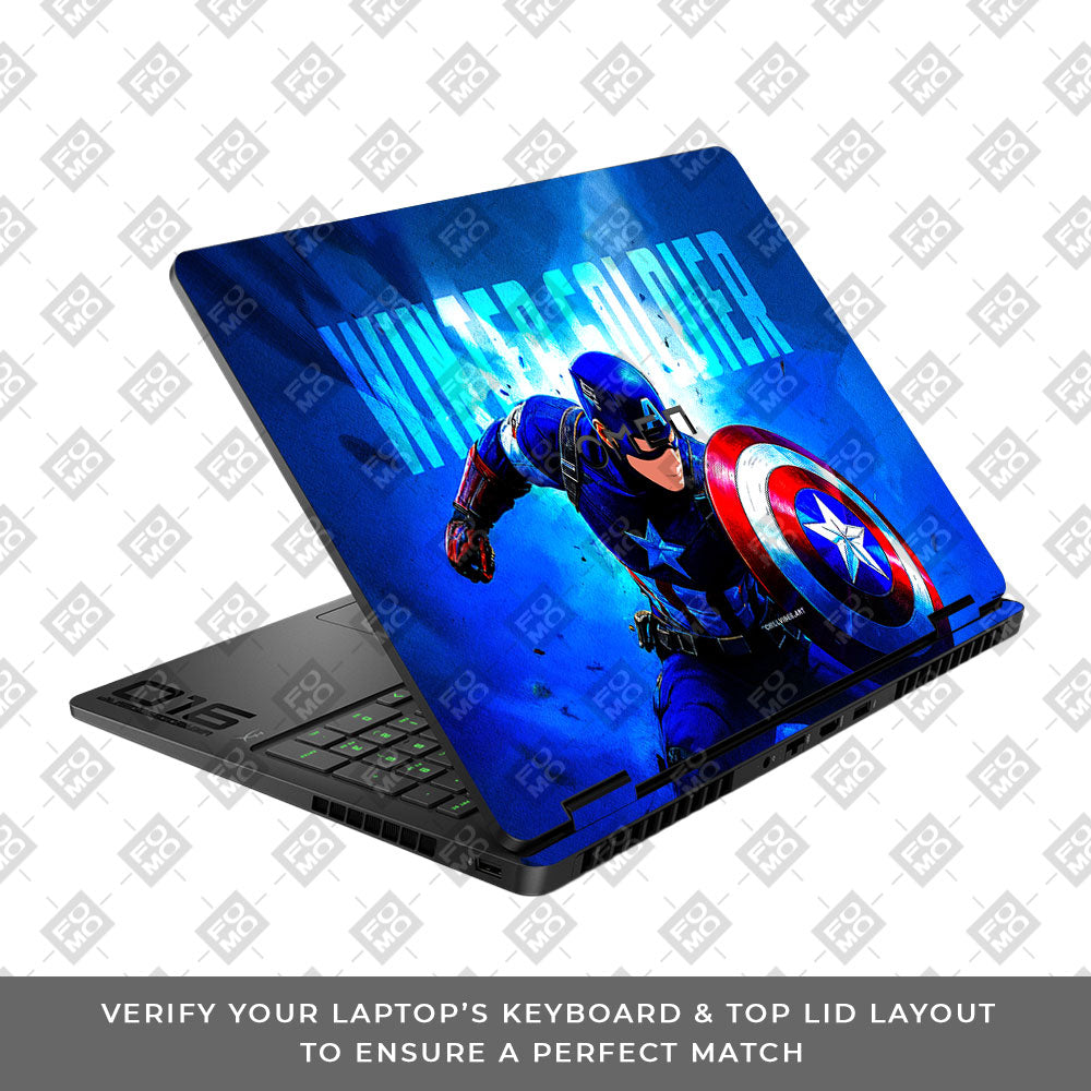 Shield of Justice Captain America HP Omen Gaming 16 2025, 2026 Laptop Skin