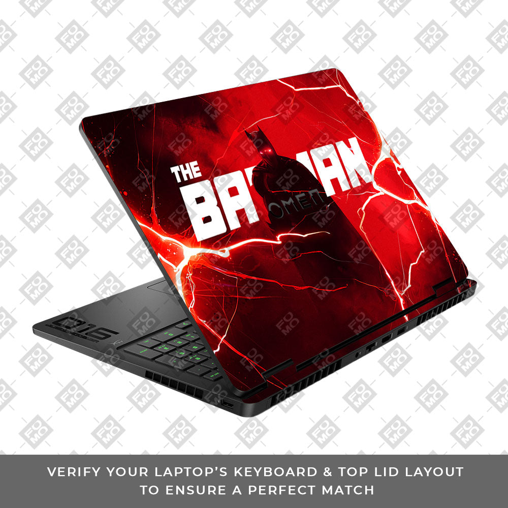 Red Rage Batman HP Omen Gaming 16 2025, 2026 Laptop Skin