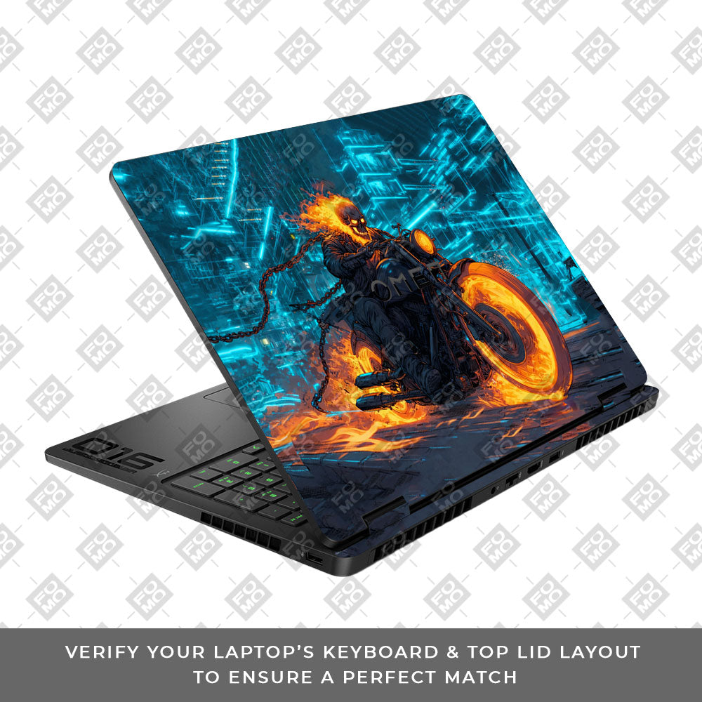 Hellfire Rider HP Omen Gaming 16 2025, 2026 Laptop Skin