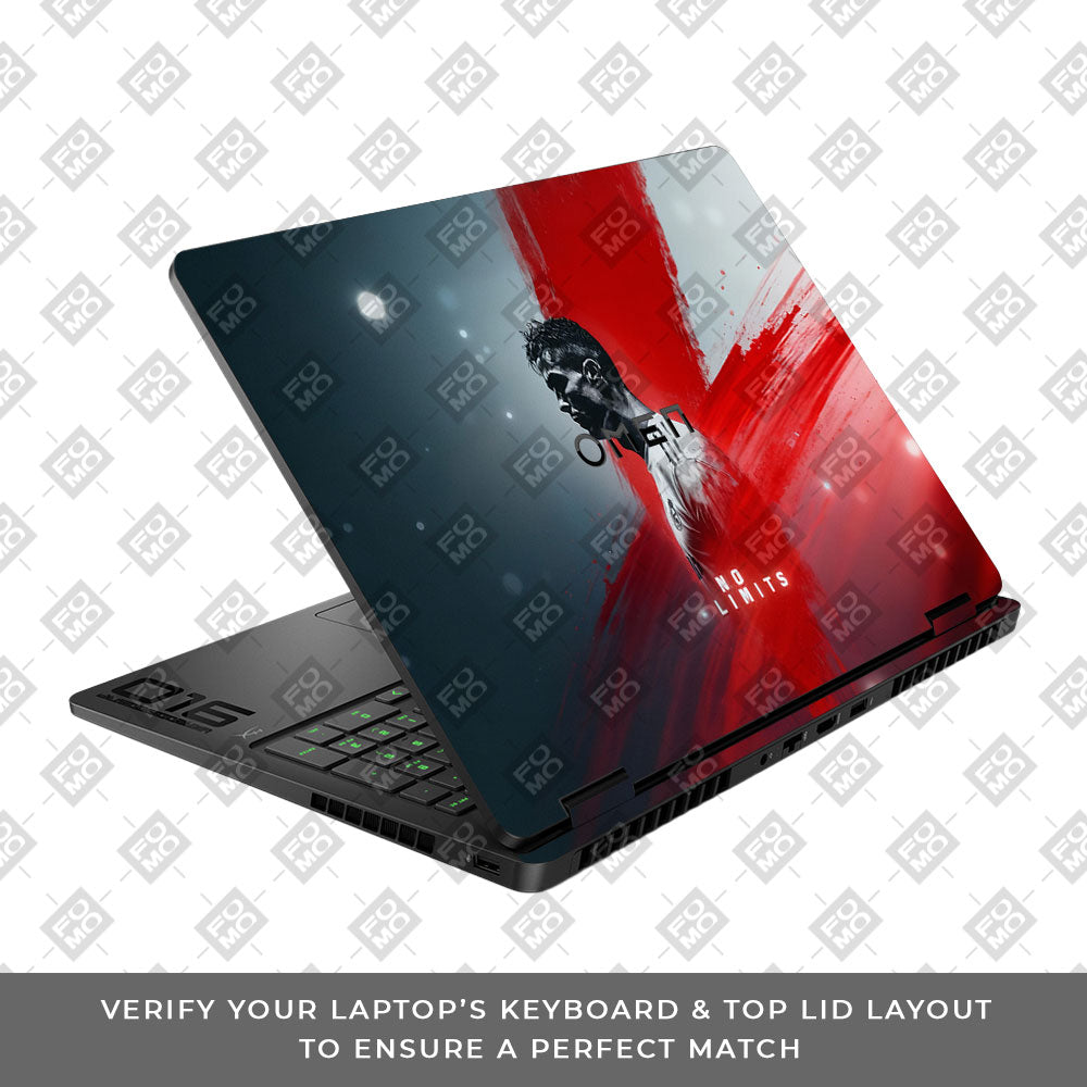 No Limits Ronaldo Spirit HP Omen Gaming 16 2025, 2026 Laptop Skin