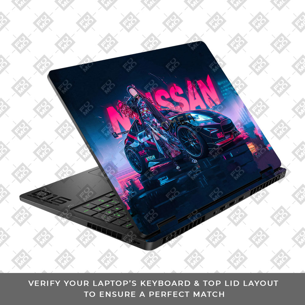 Neon Bloom Nezuko Racer HP Omen Gaming 16 2025, 2026 Laptop Skin