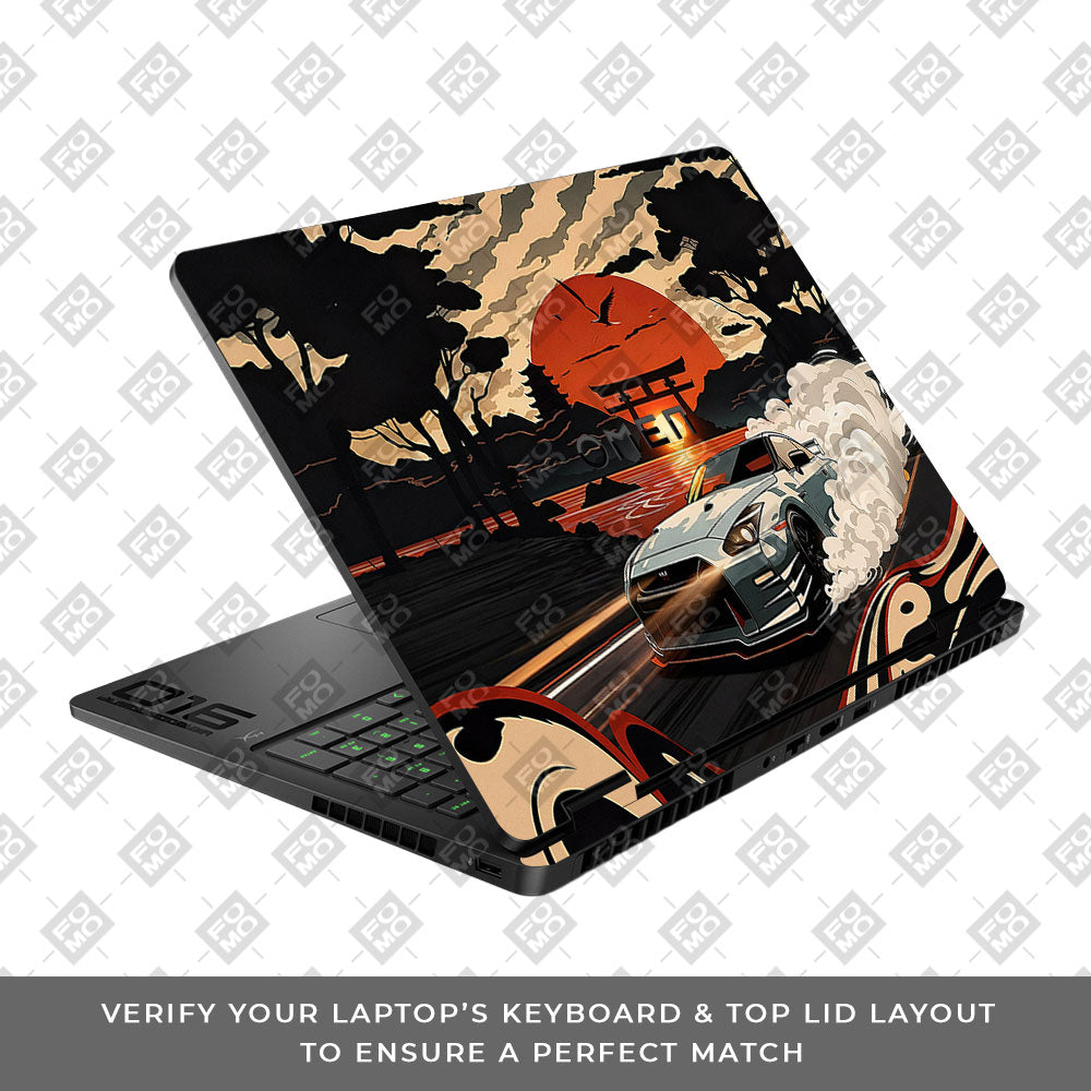Samurai Rising Sun GTR HP Omen Gaming 16 2025, 2026 Laptop Skin