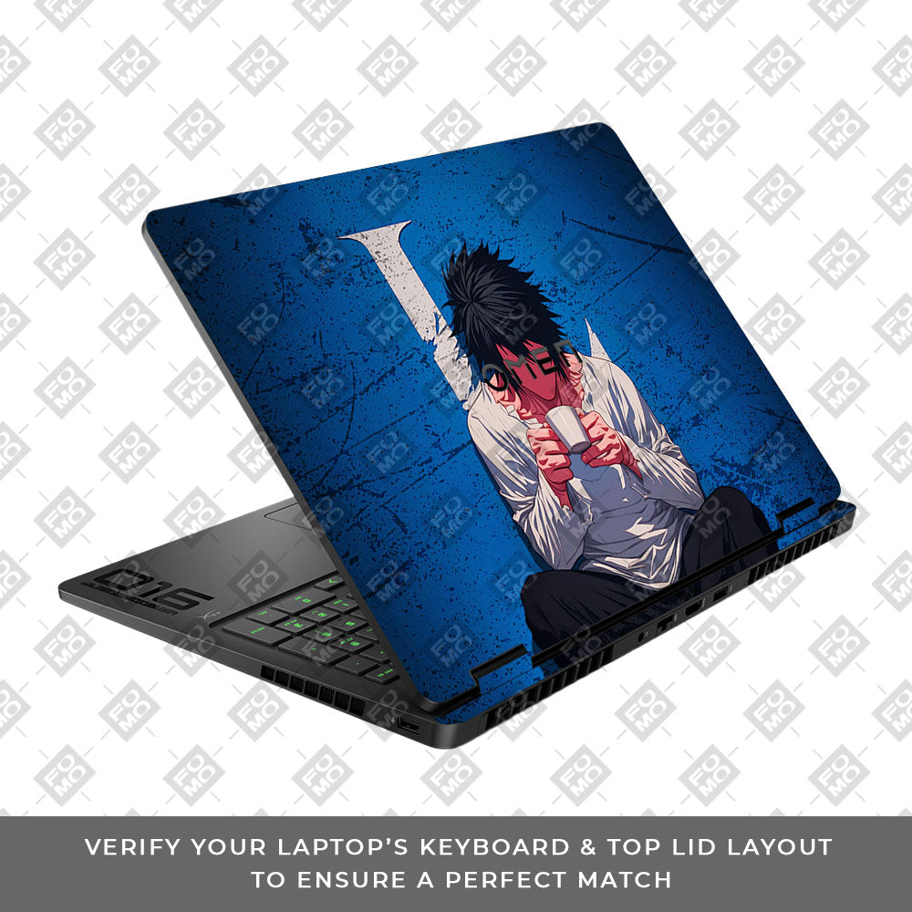 Death Note L Lawliet HP Omen Gaming 16 2025, 2026 Laptop Skin