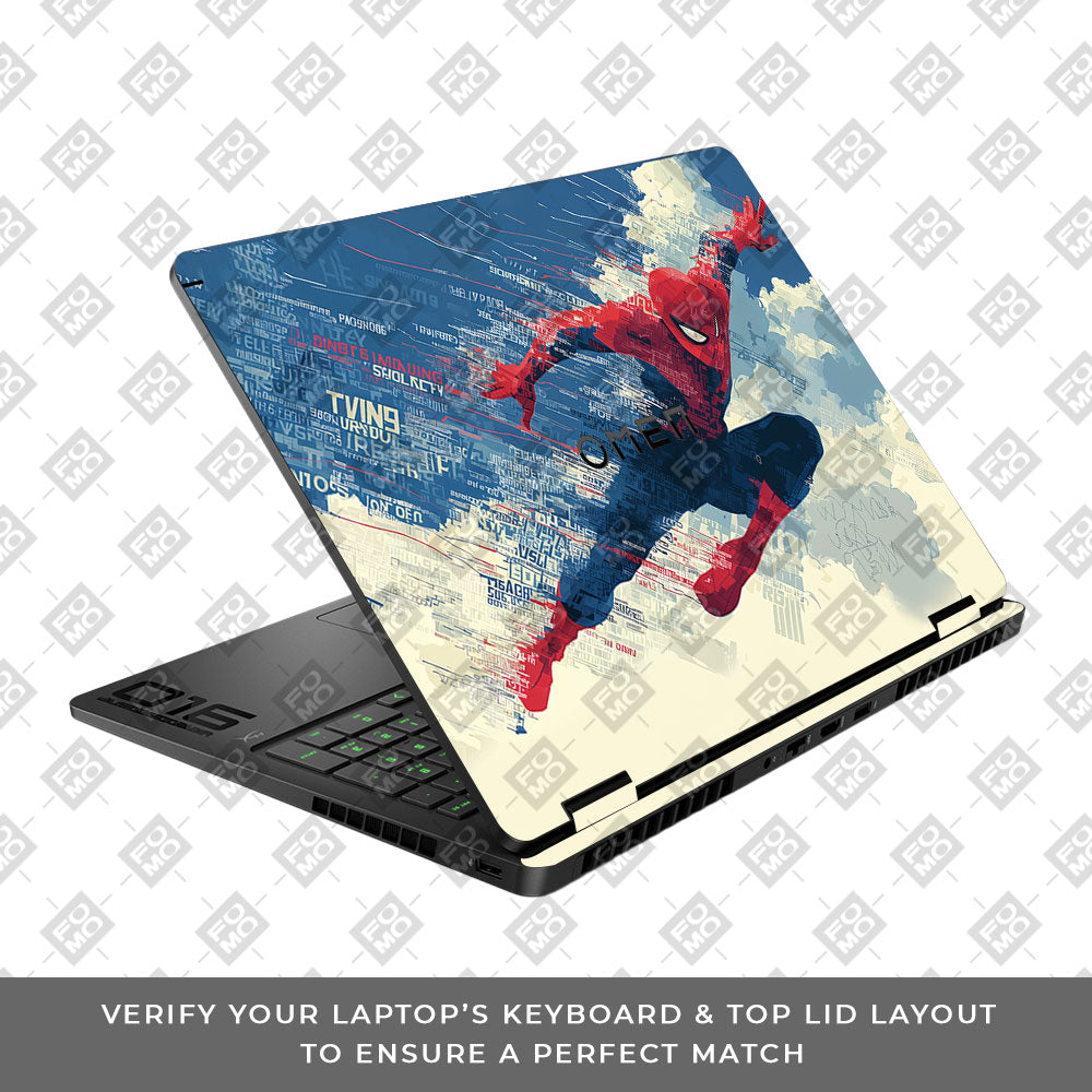 Spiderman Velocity HP Omen Gaming 16 2025, 2026 Laptop Skin