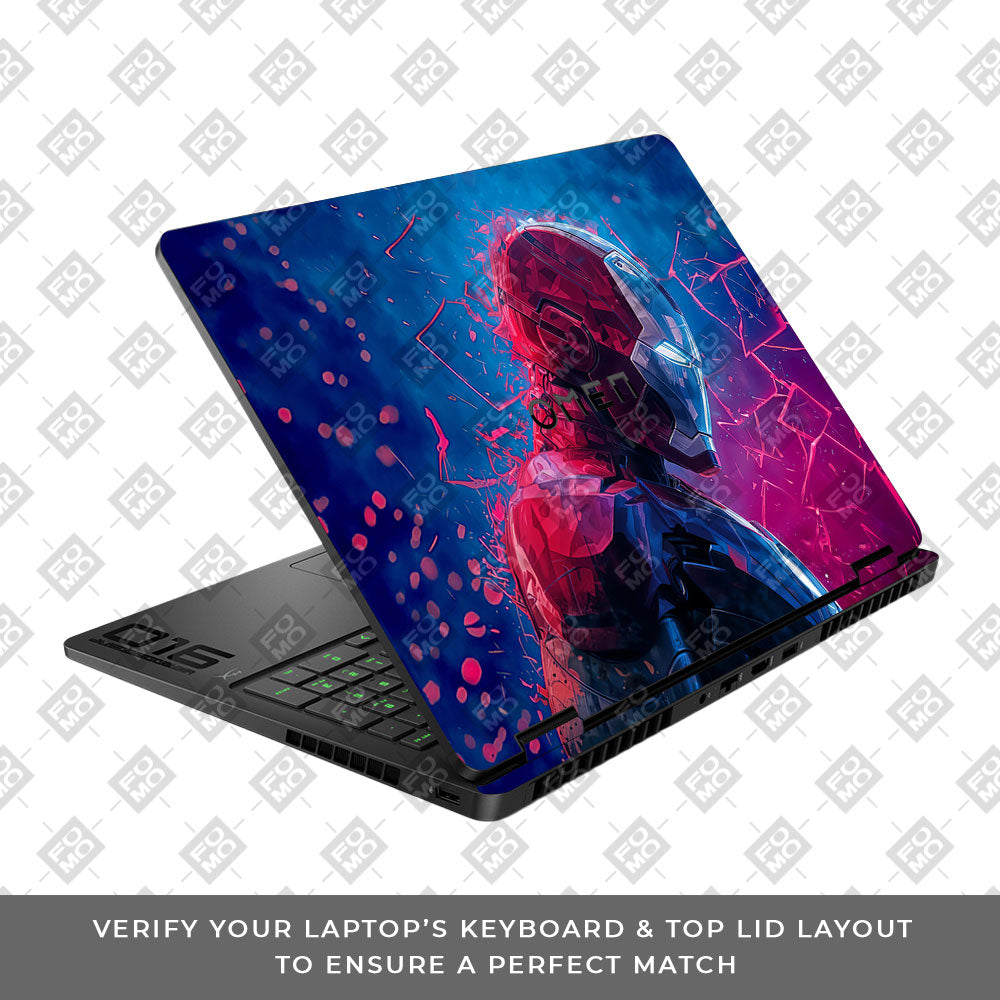 Iron Man Neon Tech HP Omen Gaming 16 2025, 2026 Laptop Skin