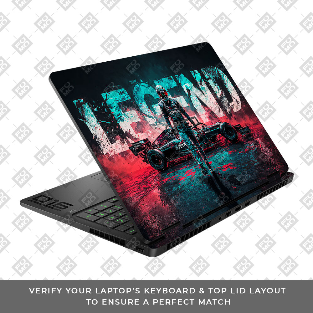 F1 Legend Racer HP Omen Gaming 16 2025, 2026 Laptop Skin