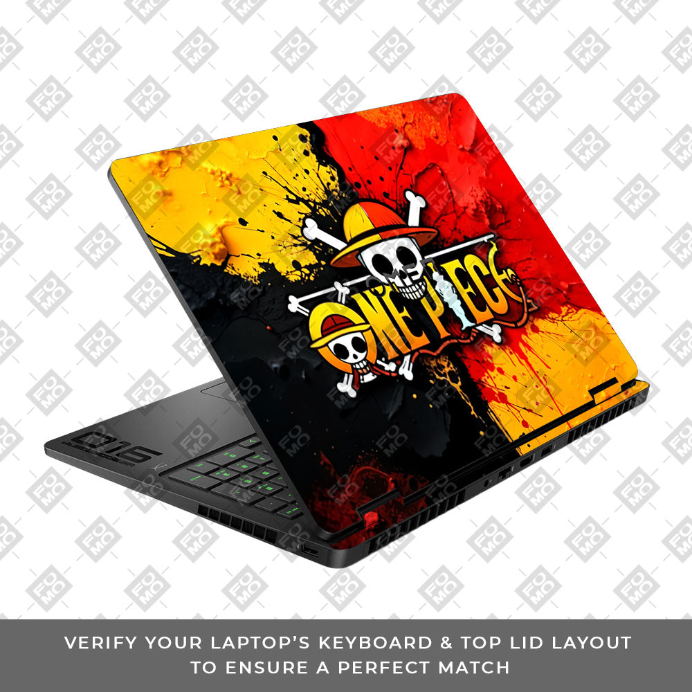 One Piece Paint Splash HP Omen Gaming 16 2025, 2026 Laptop Skin