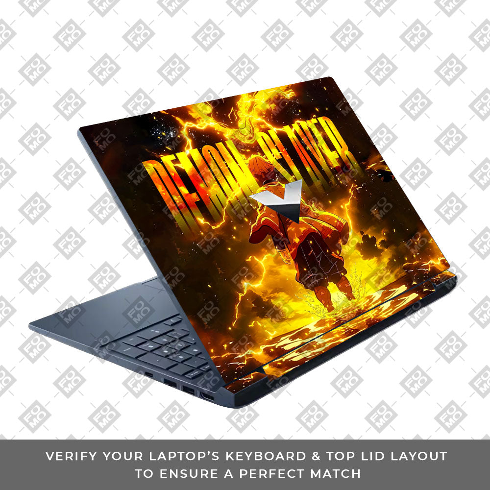 Zenitsu Lightning Strike HP Victus Laptop Skin