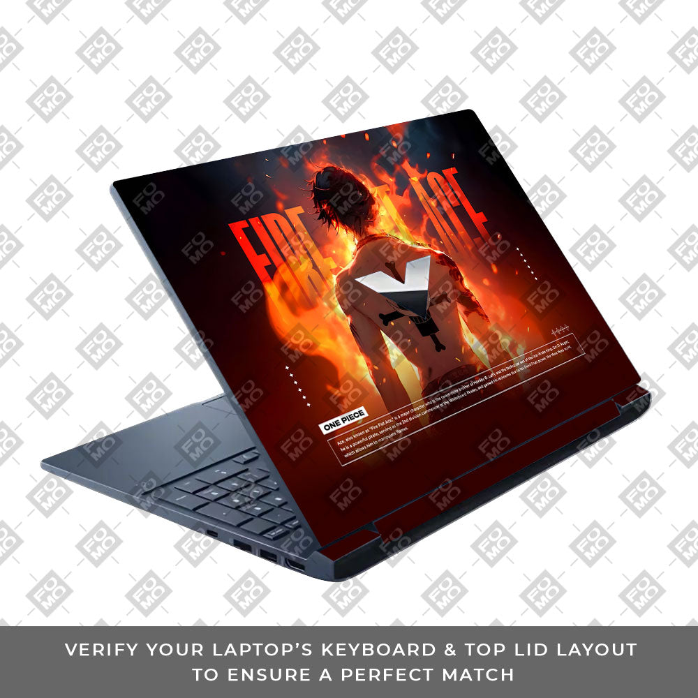 Fire Fist Ace HP Victus Laptop Skin