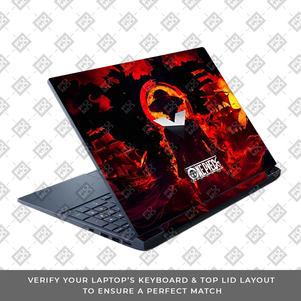 Luffy’s Burning Tide HP Victus Laptop Skin