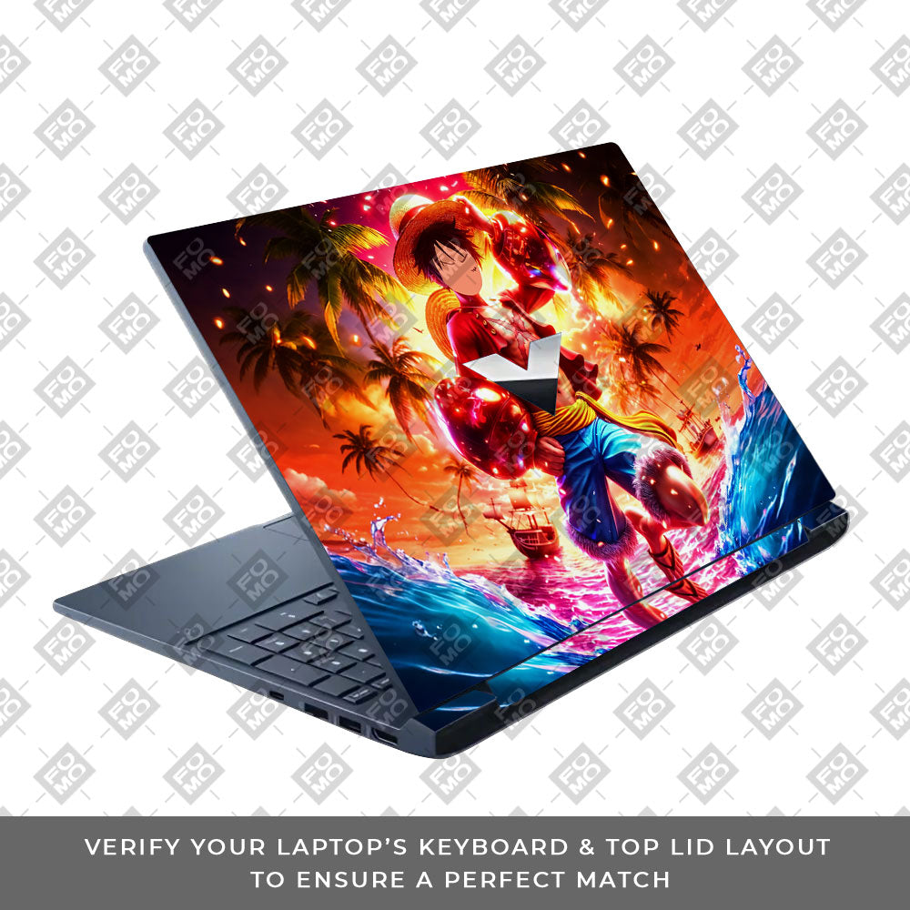 Luffy's Radiant Will HP Victus Laptop Skin