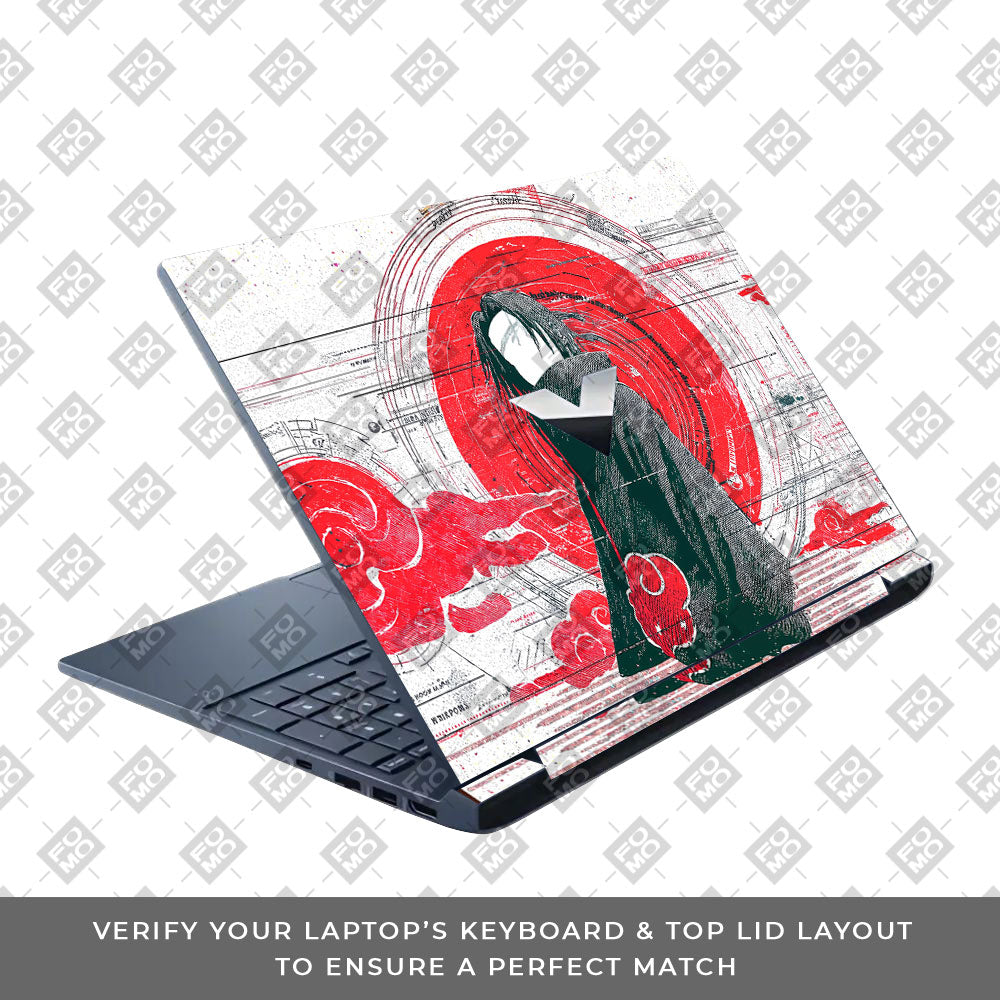Itachi Uchiha Mark of the Akatsuki HP Victus Laptop Skin