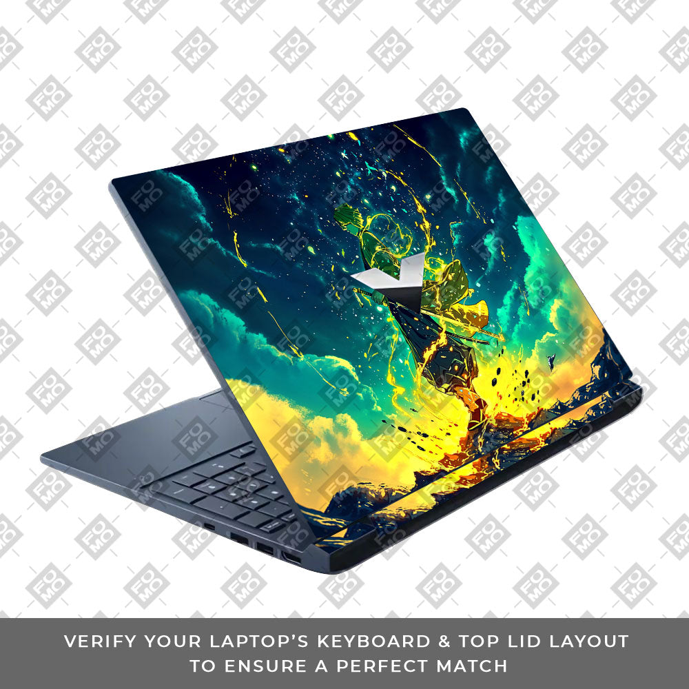 Zenitsu Thunder God HP Victus Laptop Skin