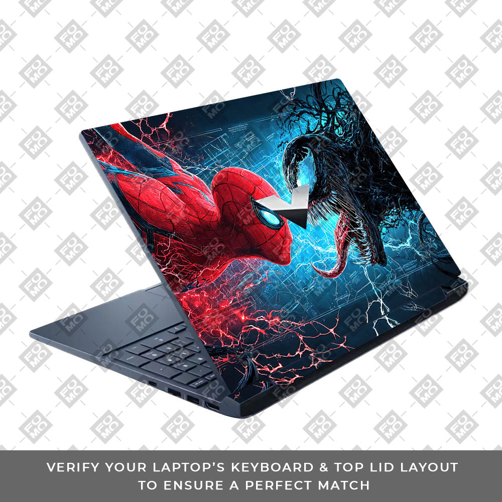 Spiderman vs Venom Showdown HP Victus 3D Laptop Skin