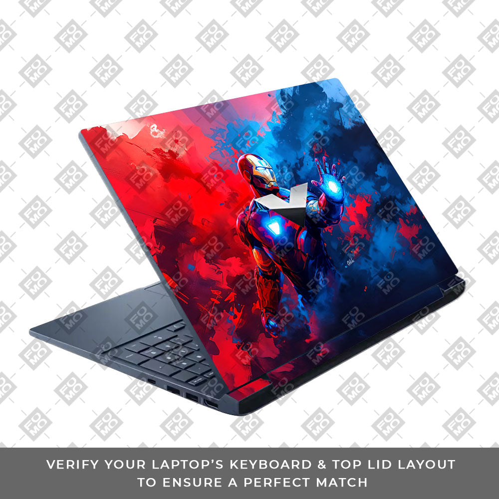 Iron Man Arc Reactor Power HP Victus Laptop Skin