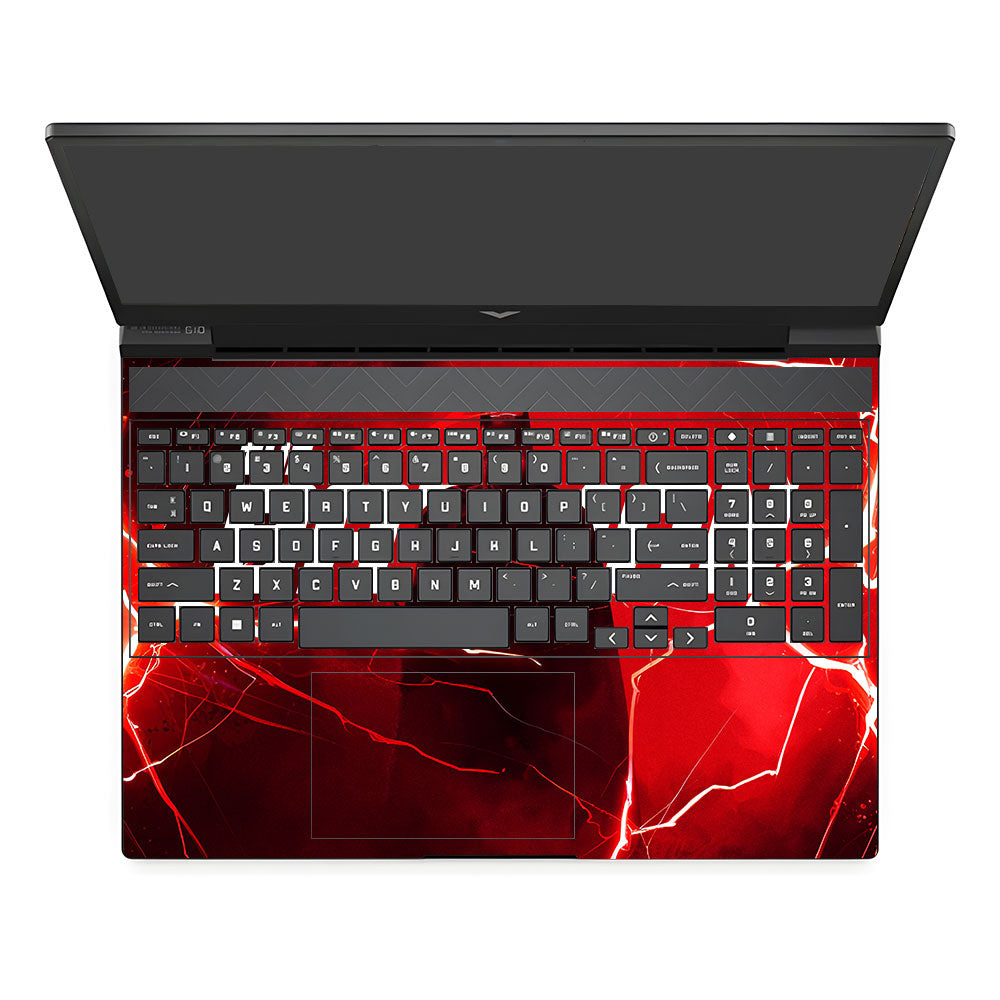 Red Rage Batman HP Victus 3D Laptop Skin