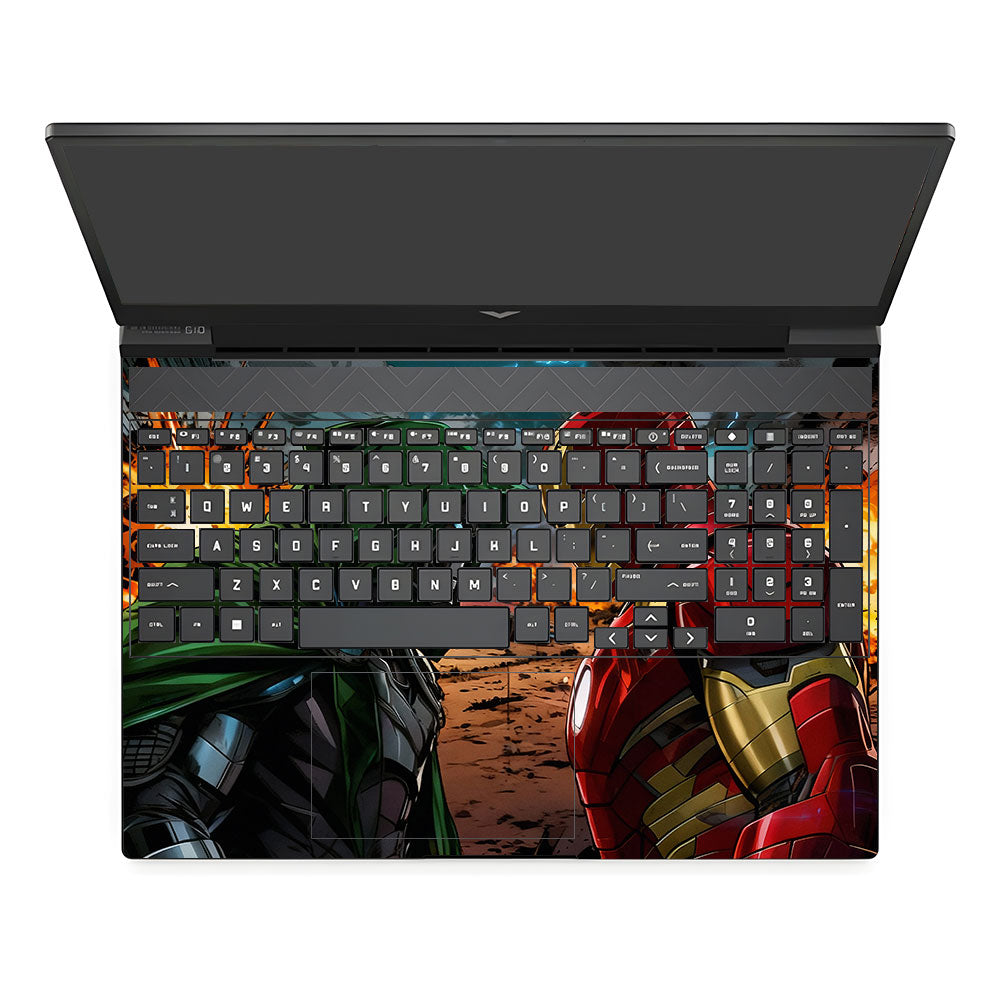Iron Man vs Doom HP Victus 3D Laptop Skin
