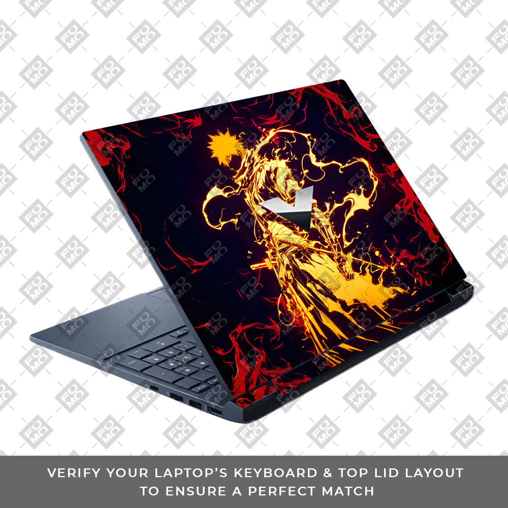 Bleach Ichigo Bankai Form HP Victus Laptop Skin