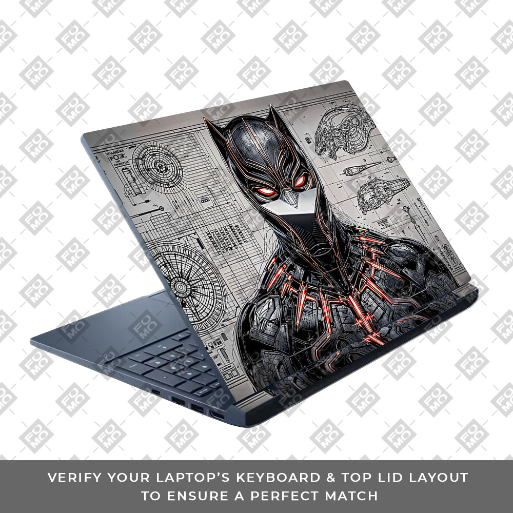 Black Panther Vibranium Tech HP Victus Laptop Skin