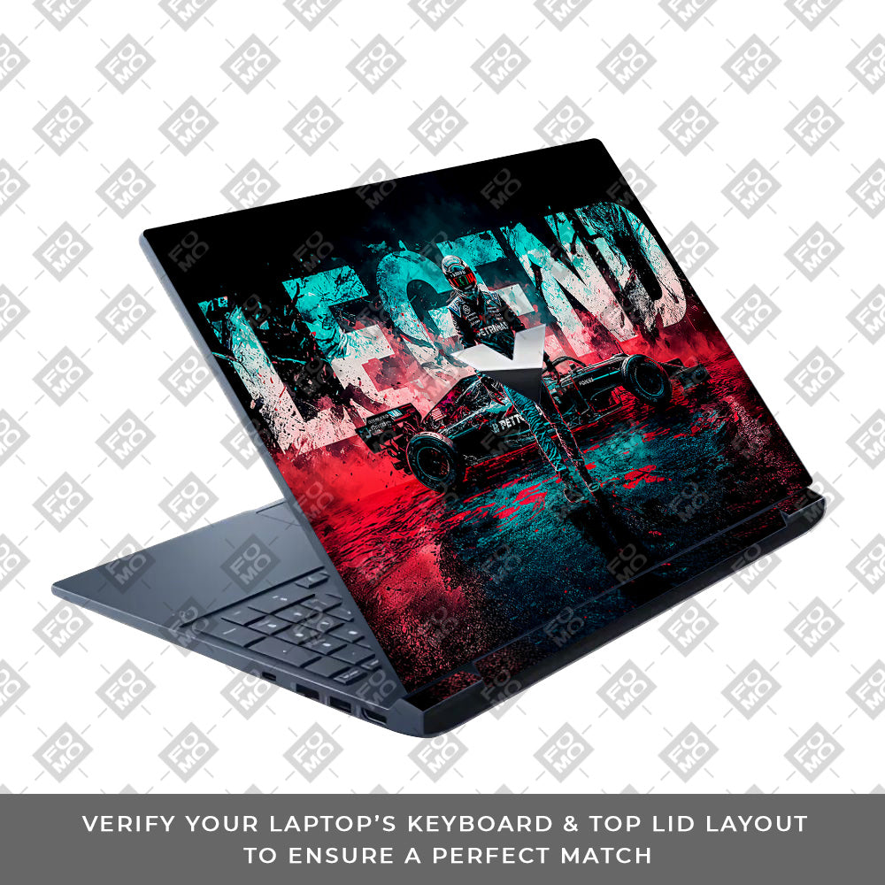 F1 Legend Racer HP Victus Laptop Skin