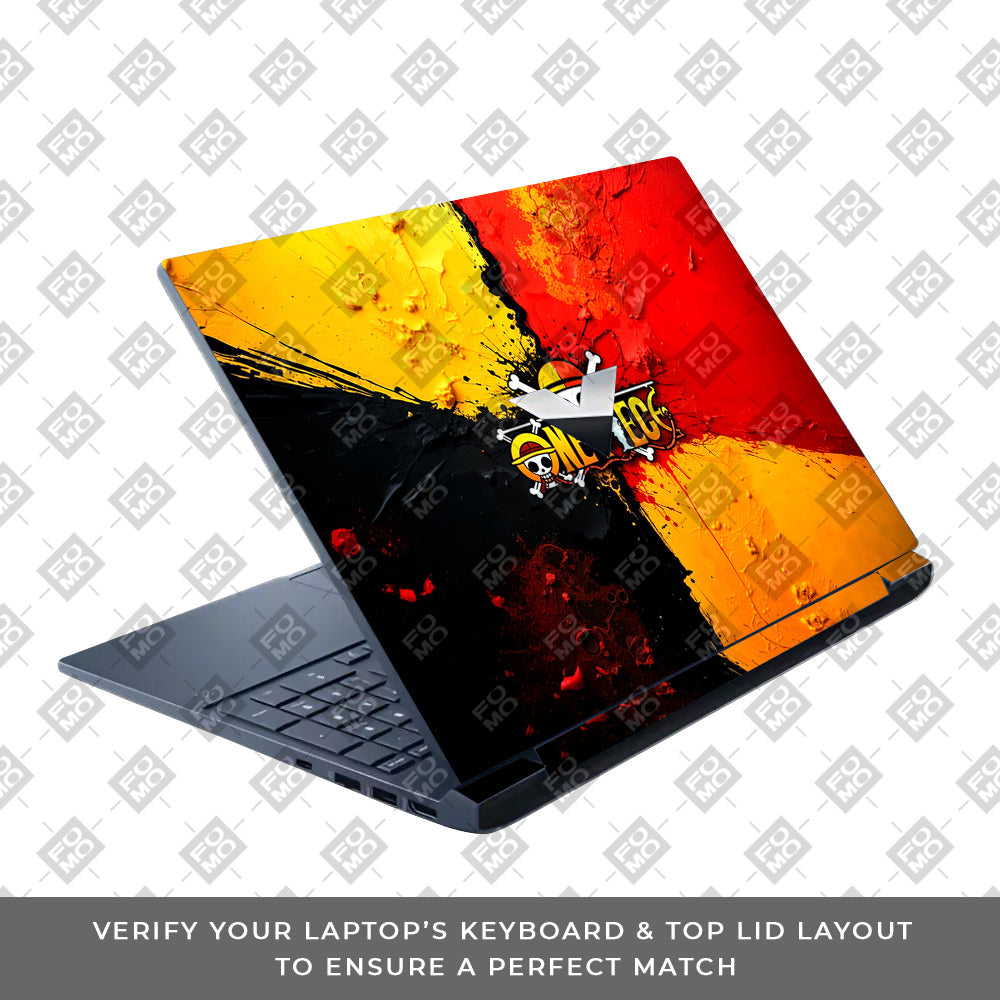 One Piece Paint Splash HP Victus Laptop Skin
