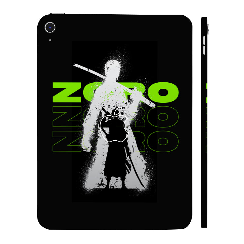 Apple iPad 10th Gen 2022 Zoro in Green Anime Tablet Skins
