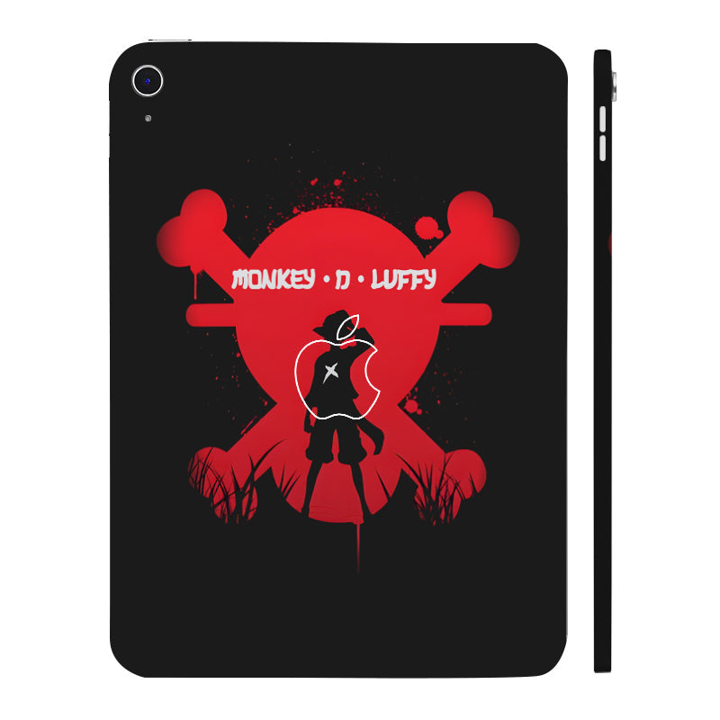 Apple iPad 10th Gen 2022 Monkey D Luffy In Red Anime Tablet Skins