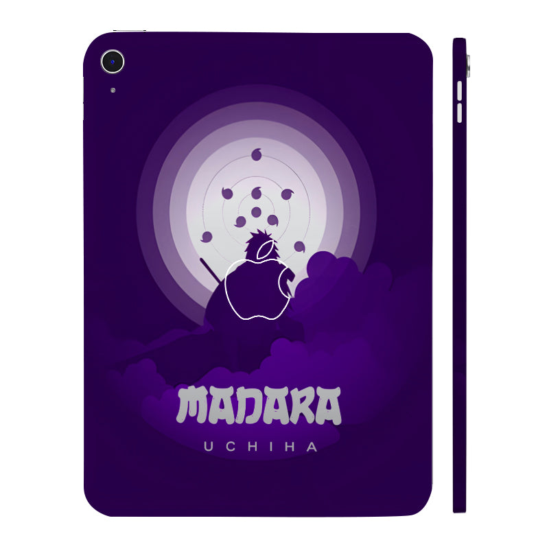 Apple iPad 10th Gen 2022 Uchiha Madara in Violet Silhouette Anime Tablet Skins
