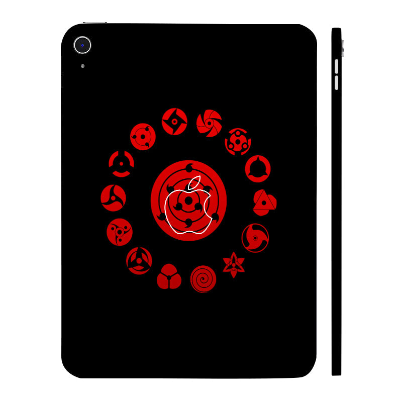Apple iPad 10th Gen 2022 All Sharingan Naruto Anime Tablet Skins